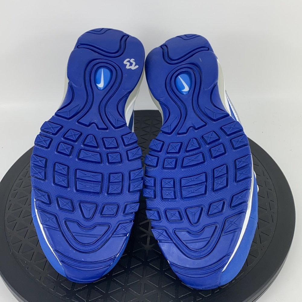 Nike Air Max 98 GS White/Blue Athletic Running Shoes BV4872-101 Women's Size 5.5 - Picture 10 of 12